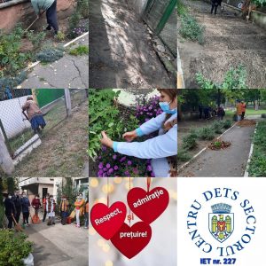Salubrizarea teritoriului instituției, teritoriului adiacent  din 30.09.2021