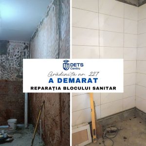 În alte două grădinițe din sectorul Centru a demarat renovarea blocurilor sanitare